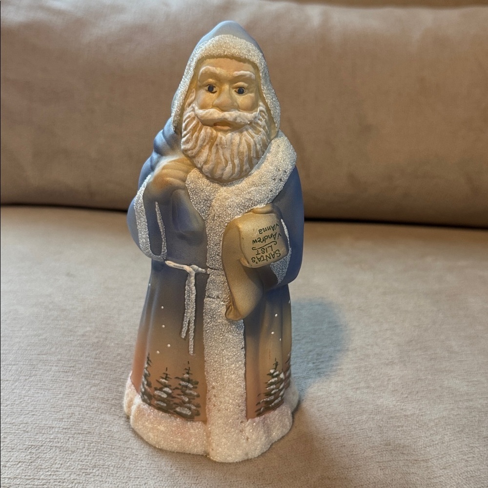 Fenton hand painted and signed Santa Claus